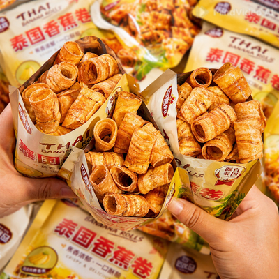 泰国香蕉片香蕉卷独立小包装零食