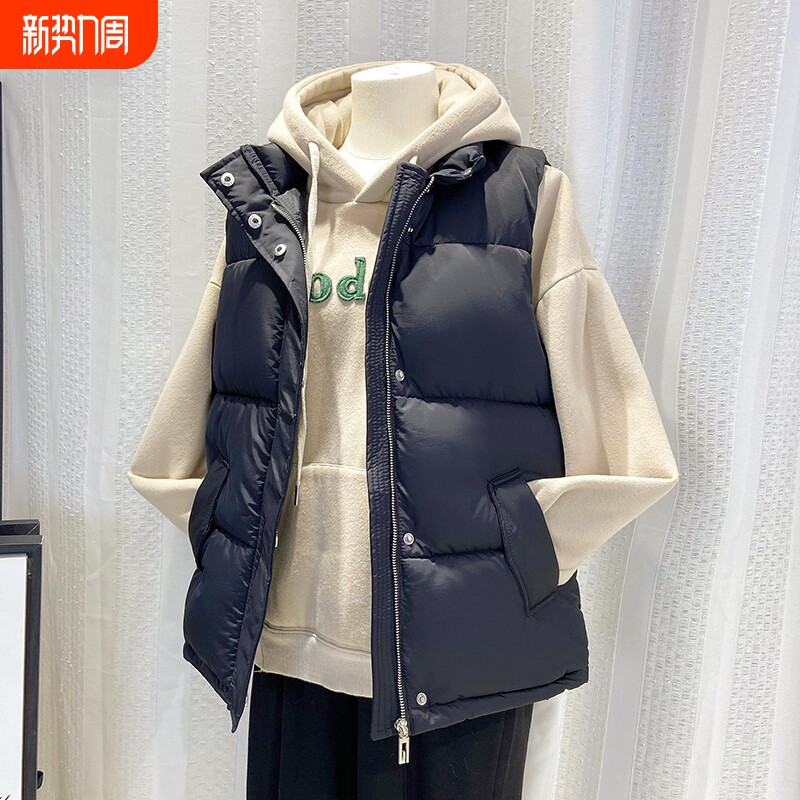 加绒棉马甲女士2024秋冬季新款中年妈妈装百搭外套外穿背心马夹