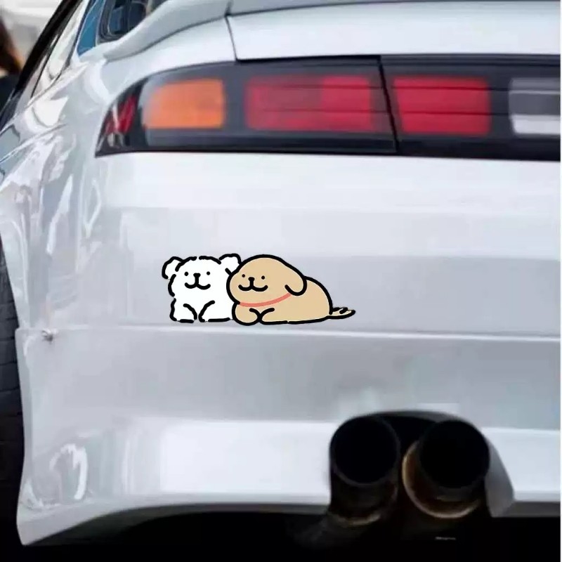 卡通线条小狗汽车贴纸趴窗看可爱创意卡通车贴车身装饰贴,汽车用品/电子/清洗/改装,汽车装饰贴/反光贴,淘宝优惠券,粉丝福利购,淘宝优惠卷