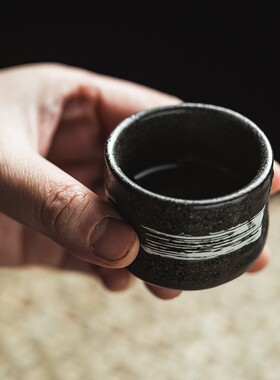 酒具酒壶酒杯单杯单个装个人专用复古日式清酒烈酒杯高档高级感