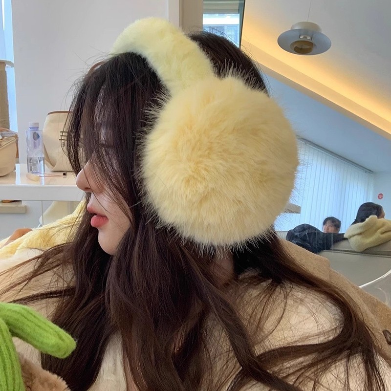 毛绒耳罩冬男女时尚冬季保暖耳包护耳朵耳捂子可折叠学生防冻耳套