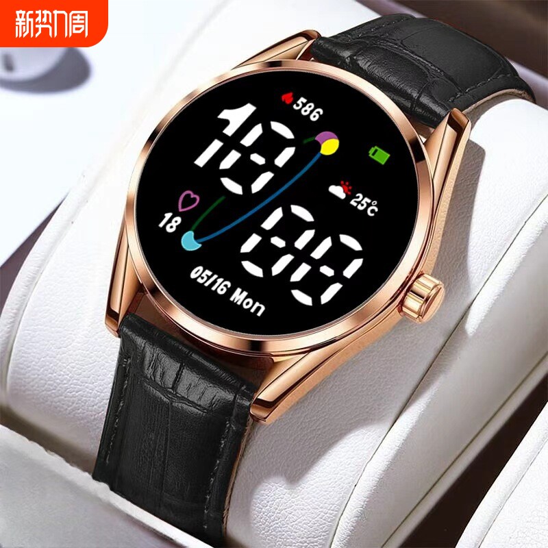 万泰贸新款潮流时尚手表男女学生简约LED夜光电子表高颜值手环Y2