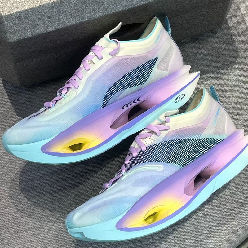 飞电5U超轻跑步鞋碳板学生透气竞速专业儿童跑鞋减震马拉松运动鞋