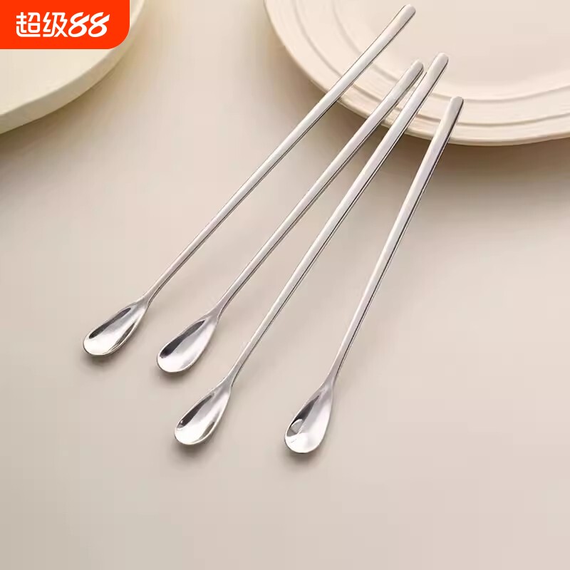 精致316不锈钢搅拌勺长柄图片