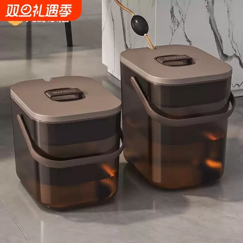 透明茶桶茶渣桶茶台茶水桶废水桶茶桌排水桶倒茶叶沥水桶茶道配件