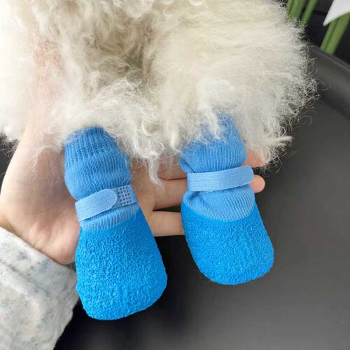 狗狗防水袜外出脚套软底不掉狗鞋泰迪比熊宠物防脏鞋狗袜子防滑