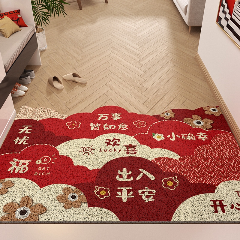 入户门地垫免洗耐脏防滑丝圈地毯