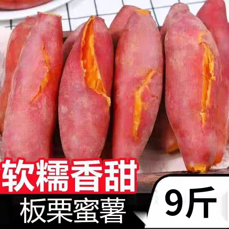 产地直发正宗沙地黄心板栗红薯蜜薯甜糯糖心番薯地瓜整箱批发优选
