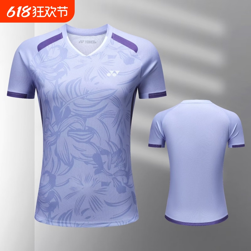 新款羽毛球服男女短袖比赛训练服速干网球运动服2111