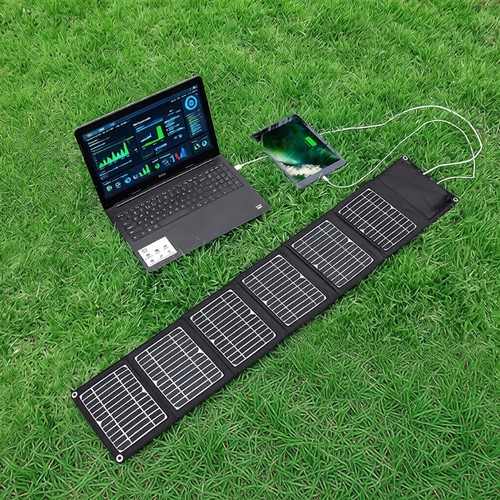 太阳能充电板光伏便携5V12v18V快充电宝手机户外折叠移动电源发电