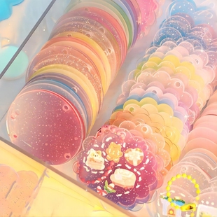 咕卡贴纸套装 饰贴闪粉 咕咔可爱小圆盘手帐估卡全套材料收纳盒姑卡孤卡儿童女孩玩具闺蜜骨卡女生古卡盘沽盘装