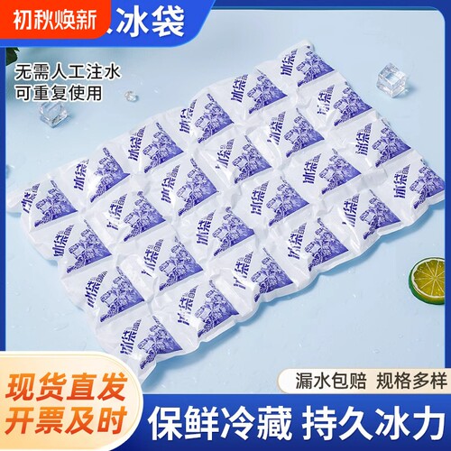 自吸水冰袋快递专用冷冻一次性商用摆摊重复使用冰格冷藏包保鲜