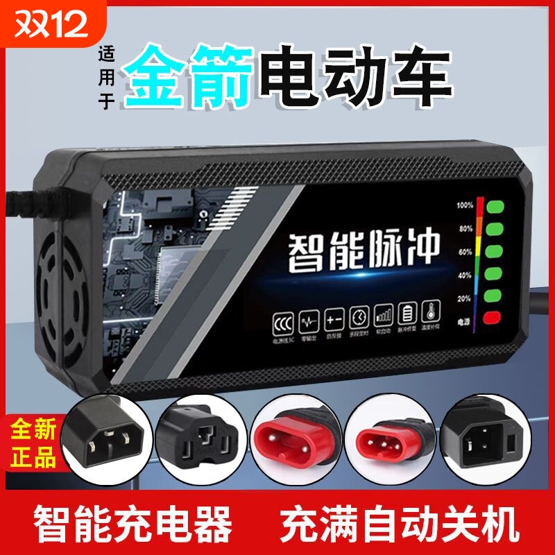 适用金箭电动车电瓶充电器48V12AH60V20AH72V30A新国标石墨烯脉冲