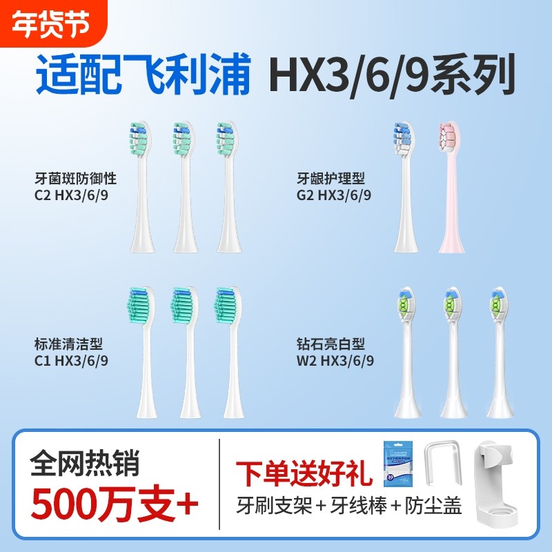 适配飞利浦电动牙刷头hx6730/3230/3226/6530/