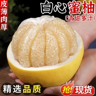 福建平和新鲜白心柚子9斤多汁产地直供沙田蜜柚葡萄柚文旦柚