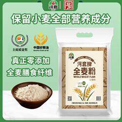 河套全麦粉5kg零添加馒头包子面条面包中筋内蒙古通用小麦粉20斤