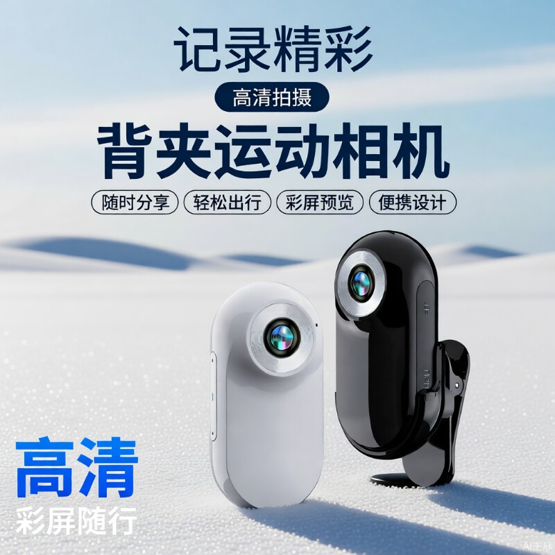 拇指相机随身运动高清volg摄像头宠物户外儿童胸前佩戴项圈挂