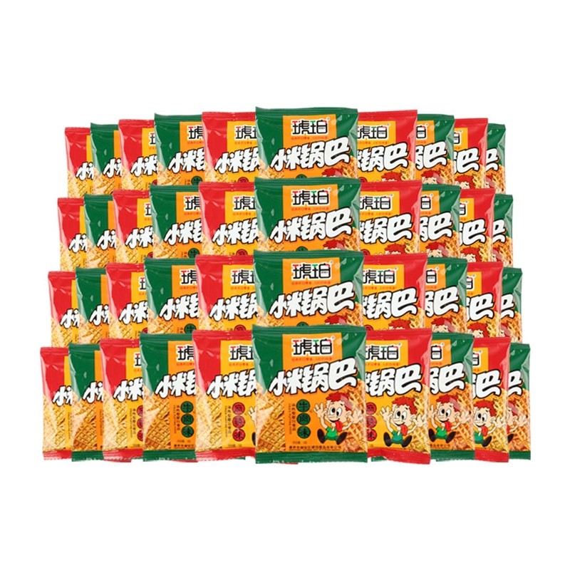 琥珀小米锅巴混合口味小包装散装40包