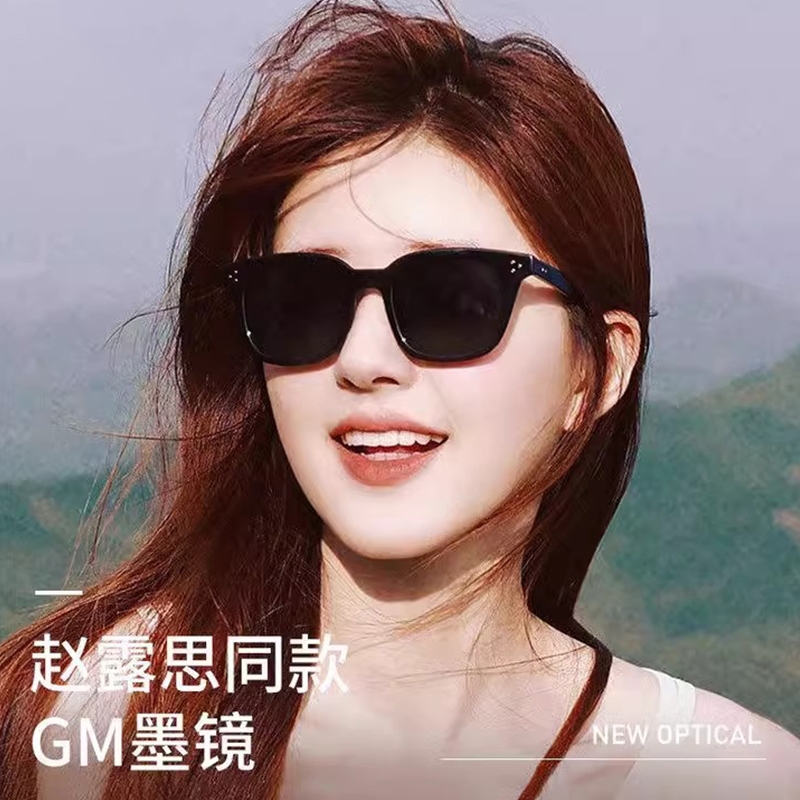 gm墨镜女2024新款高级感男开车偏光太阳眼镜显脸小圆脸遮阳旅游