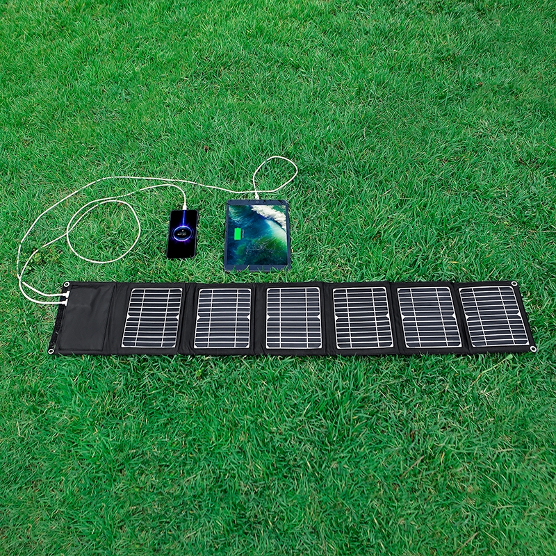 太阳能充电板光伏便携5V12v18V快充电宝户外折叠移动电源发电车顶