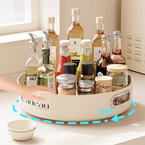 厨房调料旋转置物架|万人加购
