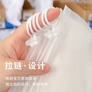 无孔加厚拉环袋透明旅行便携收纳袋小号收纳分装拉链玩偶小包装袋