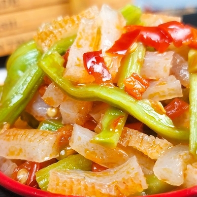 纤嘉力魔芋贡菜开袋即食下饭菜香辣贡菜嘎嘣脆晒贡菜干追剧零食