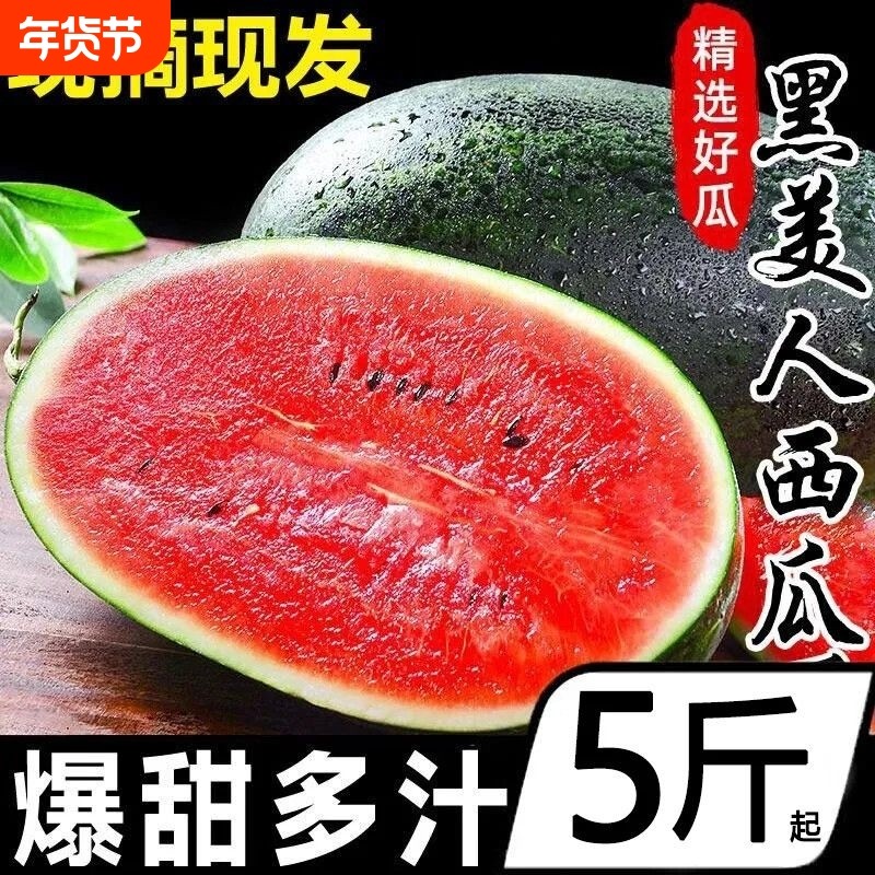 越南进口黑美人西瓜当季新鲜现摘西瓜应季水果脆甜饱满黑皮西瓜,水产肉类/新鲜蔬果/熟食,西瓜,淘宝优惠券,粉丝福利购,淘宝优惠卷