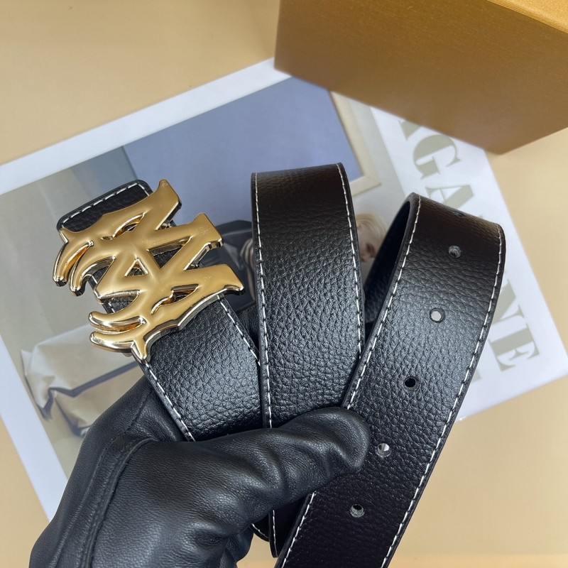 新款内穿平滑扣轻奢金属扣真皮腰带男黑色皮革百搭时尚装饰皮带