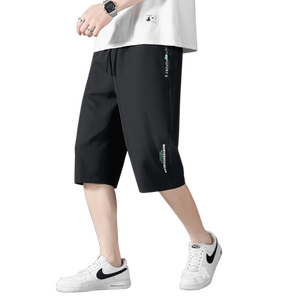 男士运动短裤夏季冰丝薄款休闲裤2024新款五分大码七分裤宽松型