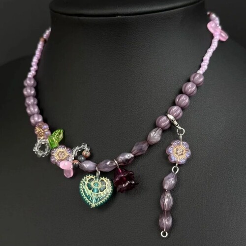 Vintage古着 Lavender Charm Neclace 项链
