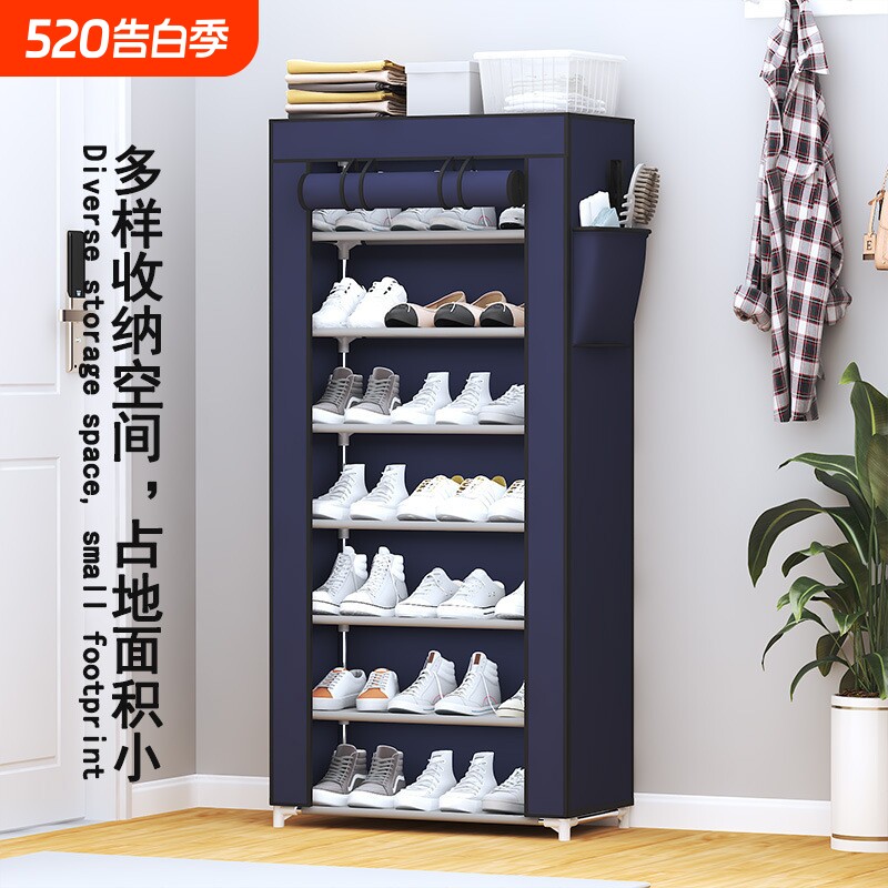 简易家用鞋架多层防尘多功能收纳神器收纳鞋柜宿舍卧室落地经济型