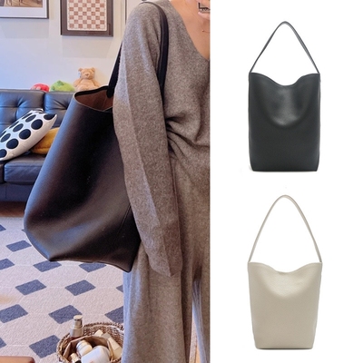 2024新款手提therow包包荔枝纹牛