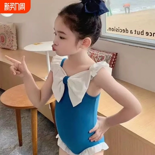 儿小中童泳衣温泉连体分体泳衣公主风 套装 新款 女童女宝宝泳衣泳装