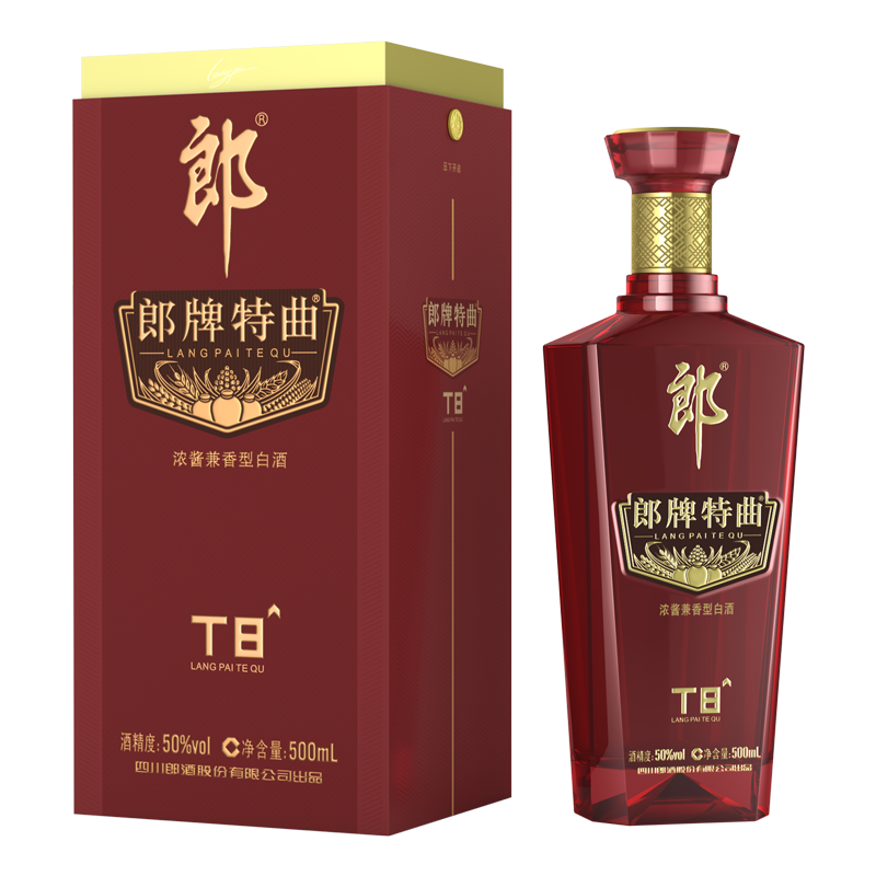 郎酒50度郎牌特曲T8浓酱兼香型白酒新老包装随机发货500ml/盒,酒类,白酒/调香白酒,淘宝优惠券,粉丝福利购,淘宝优惠卷
