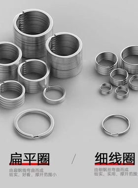 钥匙环扣钢丝小环配件窗