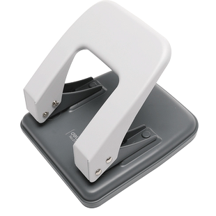 得力双孔打孔器小打孔机装订机活页本活页夹圆环手动两孔神器a4文件纸张打洞器办公纸凭证文具用品书多孔定位