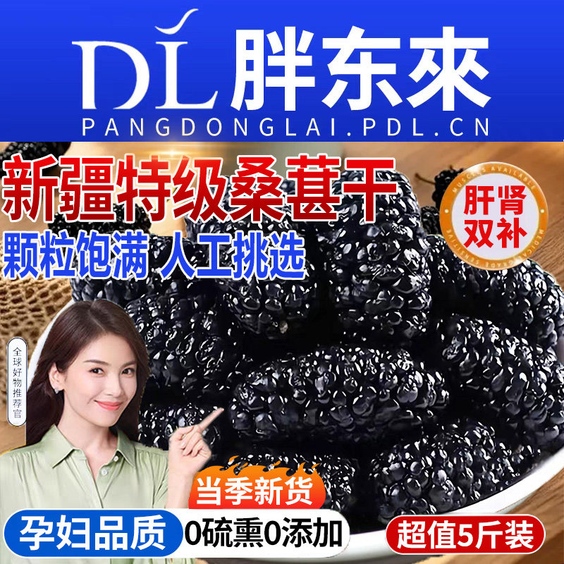 正宗新疆桑葚干黑桑椹特级旗舰店2026新货正泡水中药材品免洗新鲜