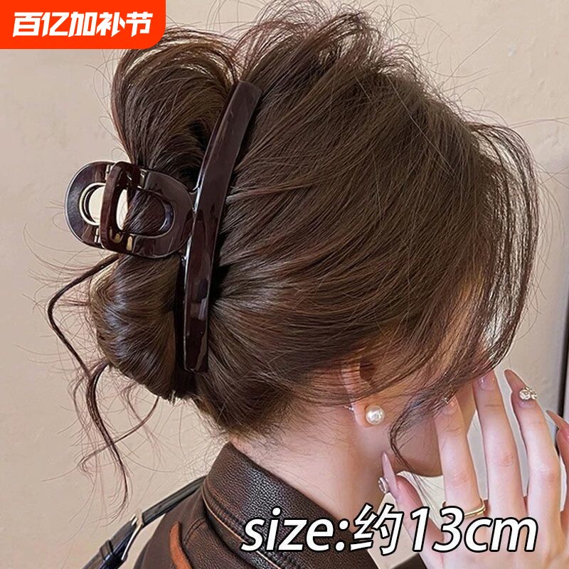 高级感气质抓夹新款鲨鱼夹春夏发夹后脑勺发量多发饰头饰夹子