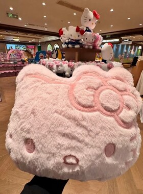 哈喽kitty猫头抱枕毛绒玩具