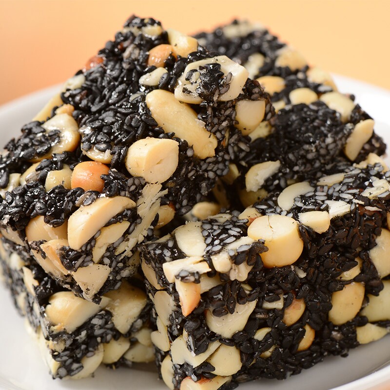 黄老五黑芝麻酥糖 怀旧正宗四川传统手工黑芝麻花生酥独立袋装