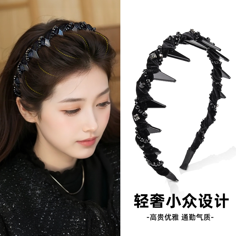 路易斯巴黎王妃发卡发箍女2025新款带齿蓬松高颅顶洗脸头箍发饰