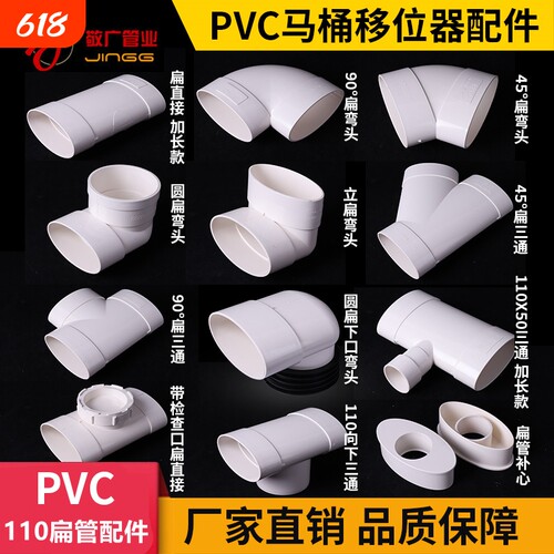 PVC马桶移位扁管|超2000次加购