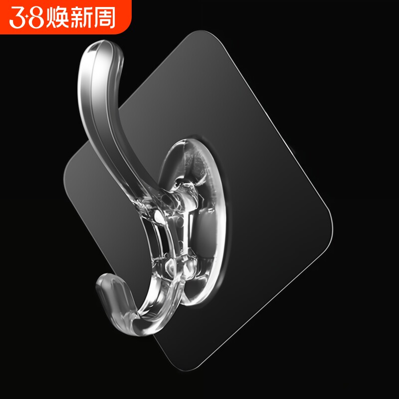 衣帽挂钩免打孔衣服挂钩强力粘胶挂墙上无痕承重门后粘钩墙壁粘贴