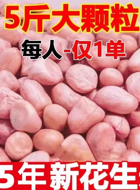 25年新鲜白沙花生米特大颗粒生新货粉皮新鲜花生米不带壳当季新货