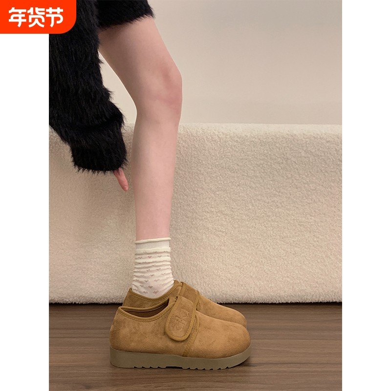 厚底全包勃肯鞋女2026新款春季复古魔术贴乐福鞋防滑轻便博肯单鞋,女鞋,勃肯鞋/软木鞋,淘宝优惠券,粉丝福利购,淘宝优惠卷