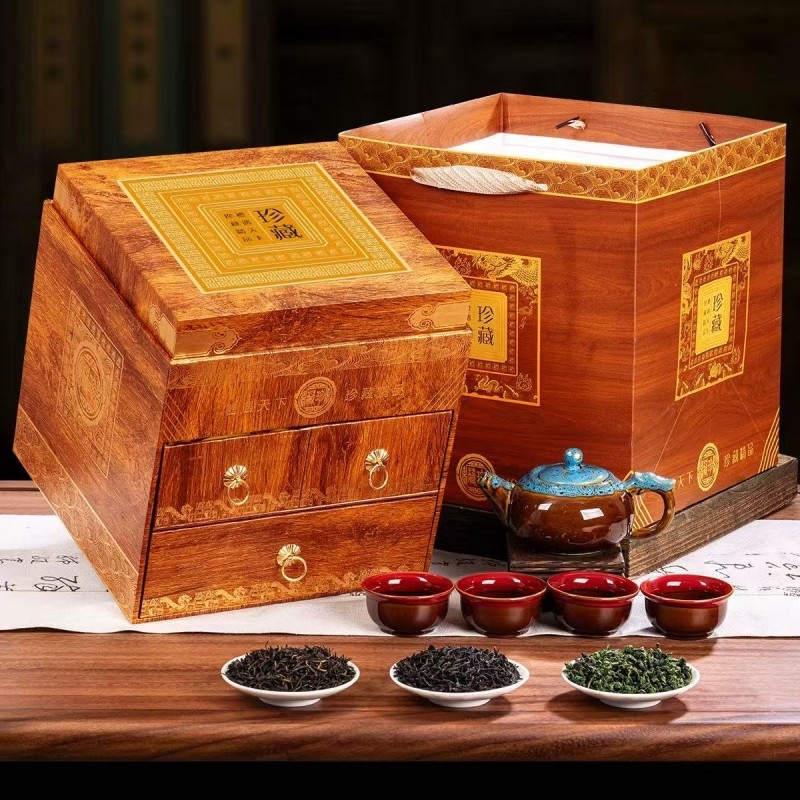 珍藏-三大茗茶金骏眉小种红茶铁观音礼盒装