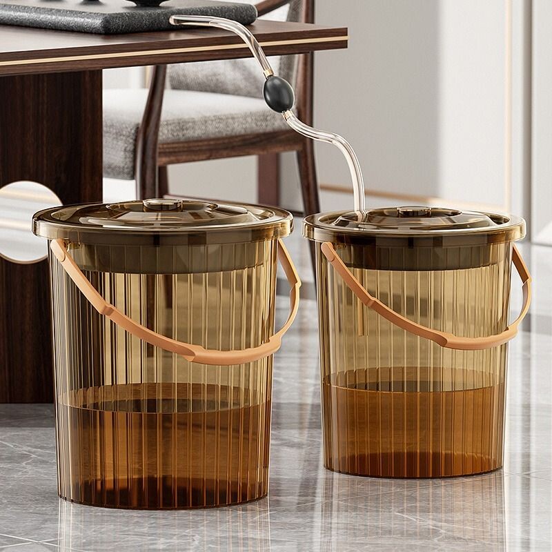 茶水桶茶渣分离过滤排水桶茶道茶台垃圾筒功夫茶具配件家用废水桶