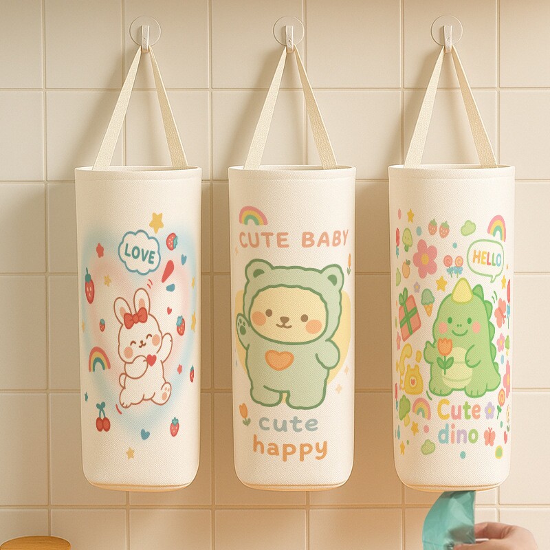 垃圾袋收纳袋神器厨房收纳挂袋整理袋壁挂式塑料袋购物袋储物袋