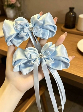 度假风超仙蝴蝶兰花朵发夹高级感
